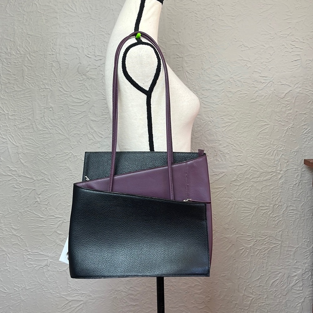 Cleo & Patek Asymmetrical Italian Leather Bag